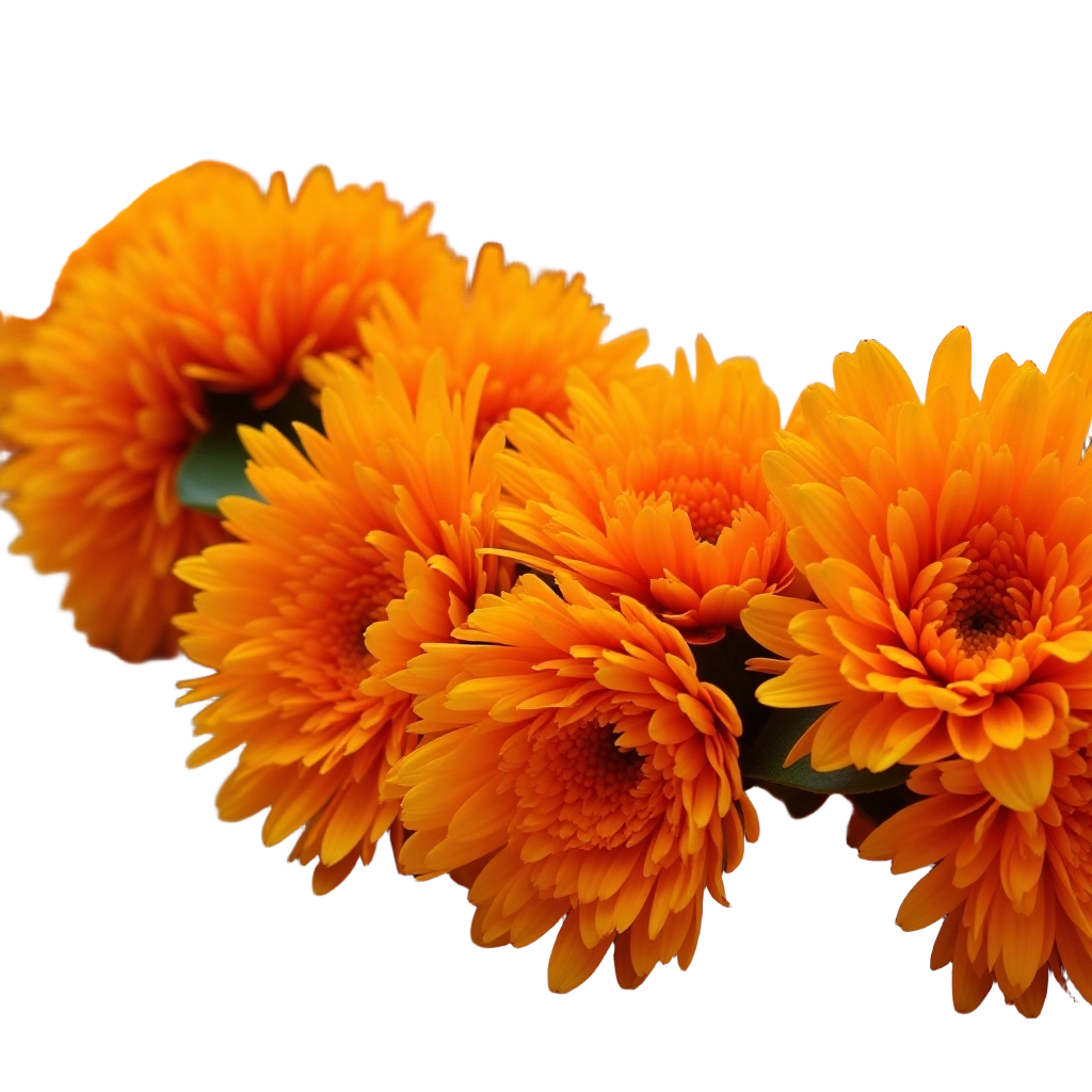 Vibrant Orange Gerbera Daisies